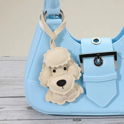Fashnzfab Faux Leather Dog Bag Charm In Multi