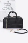 Fashnzfab Faux Leather Handbag In Black