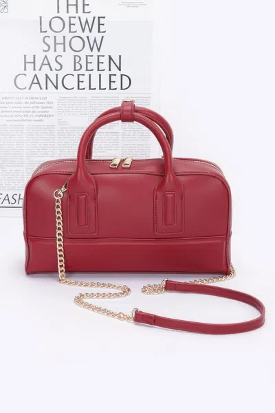 Fashnzfab Faux Leather Handbag In White