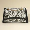 Fashnzfab Faux Leather Leopard Print Structured Handbag / Crossbody Bag In Black