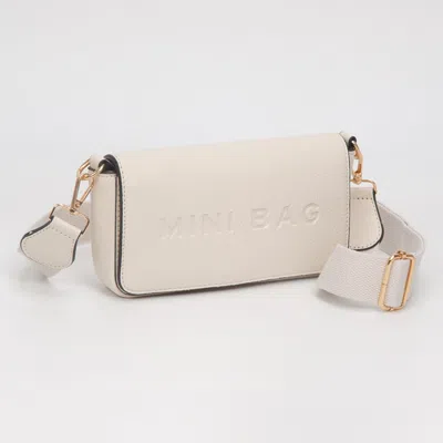 Fashnzfab Faux Leather Mini Bag Message Structured Crossbody Bag In Multi