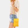 Fashnzfab Faux Leather Mini Crossbody Bag In Yellow