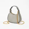 Fashnzfab Faux Leather Mini Hobo Handbag / Crossbody Bag In Gray