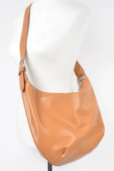 Fashnzfab Faux Leather Old Money Look Shoulder Bag In Brown