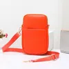 Fashnzfab Faux Leather Rectangle Crossbody Bag In Orange