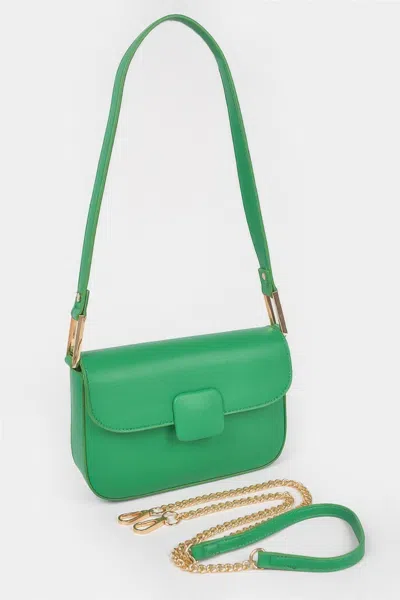 Fashnzfab Faux Leather Shoulder Bag In White