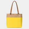 Fashnzfab Faux Leather Shoulder Bag In Yellow