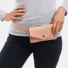 Fashnzfab Faux Leather Solid Envelope Fanny Pack In Pink