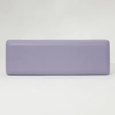 Fashnzfab Faux Leather Structured Long Clutch Bag In Purple