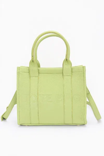 Fashnzfab Faux Leather Tote Bag In Multi
