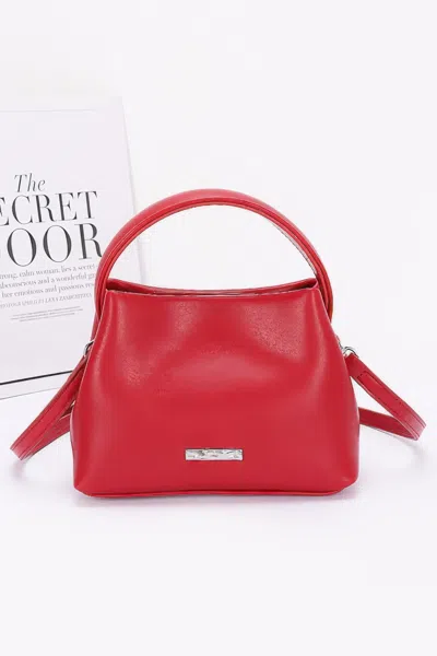 Fashnzfab Faux Leather Tote Bag In White