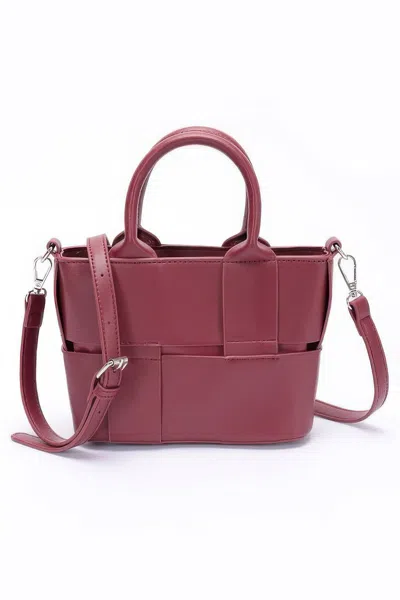 Fashnzfab Faux Leather Tote Bag In White