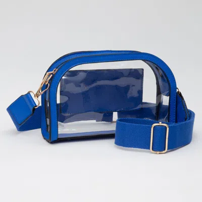 Fashnzfab Faux Leather Transparent Crossbody Camera Bag In Multi