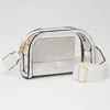 Fashnzfab Faux Leather Transparent Crossbody Camera Bag In Multi