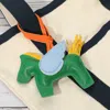 Fashnzfab Faux Leather Winged Horse Bag Charm In Green