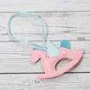 Fashnzfab Faux Leather Winged Rocking Horse Bag Charm In Pink