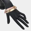 Fashnzfab Faux Leather Wrap Bracelet Rose Gold In Multi