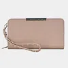 Fashnzfab Faux Leather Zipper Wallet In Pink
