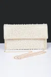 Fashnzfab Faux Pearl Party Clutch In Multi