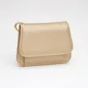 Fashnzfab Faux Pebble Leather Compact Card Wallet Bag Charm In Gray