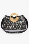 Fashnzfab Faux Top Case Clutch In Black