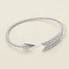 Fashnzfab Feathered Arrow Twisted Wire Cuff Bracelet Worn Silver In Metallic