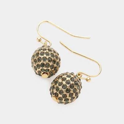 Fashnzfab Fire Ball Dangle Earrings In Gold