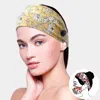 Fashnzfab Floral Print Elastic Headband In Yellow