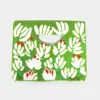 Fashnzfab Floral Seed Beaded Tote Bag In Green