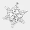 Fashnzfab Floral Snowflake Pin Brooch In Multi