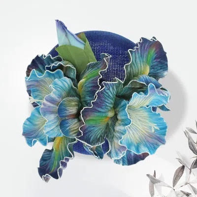 Fashnzfab Floral Statement Fascinator Hair Clip Headband In Multi