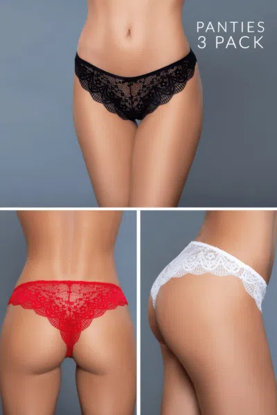 Fashnzfab Florence Panty 3 Packv In Multi