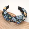 Fashnzfab Flower Pattern Printed Knot Headband In Multi