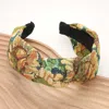 Fashnzfab Flower Pattern Printed Knot Headband In Multi