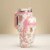 Fashnzfab Flower Pattern Tumbler Carrier Holder Bag In Multi