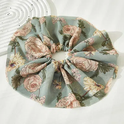 Fashnzfab Flower Patterned Scrunchie Hairband In Multi