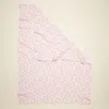 Fashnzfab Flower Patterned Throw Blanket In Pink