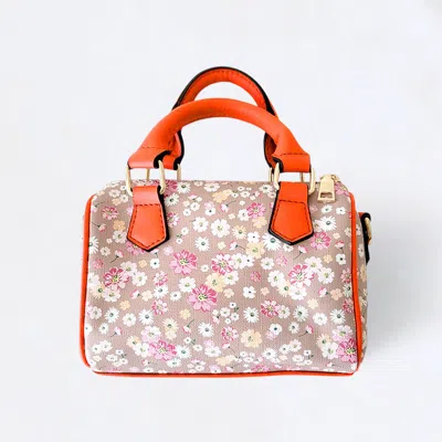 Fashnzfab Flower Patterned Tote / Crossbody Bag In Pink