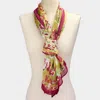 Fashnzfab Flower Print Oblong Scarf In White