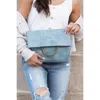 FASHNZFAB FOLD-OVER O-RING CLUTCH