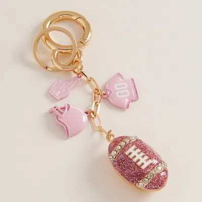 Fashnzfab Football Charm Keychain / Bag Charm In Multi