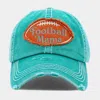Fashnzfab Football Mama Vintage Baseball Cap In Blue