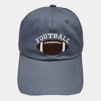 Fashnzfab Football Message Baseball Cap In Blue