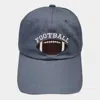 Fashnzfab Football Message Baseball Cap In Gray