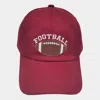 Fashnzfab Football Message Baseball Cap In White