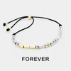 Fashnzfab Forever Morse Code Cinch Bracelet Black In Black