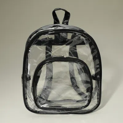 Fashnzfab Kids' Front Pocket Transparent Backpack Bag In Multi
