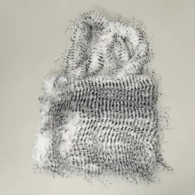 Fashnzfab Furry Faux Fur Tote Bag In Multi