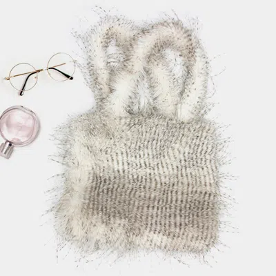 Fashnzfab Furry Tote Bag In Multi