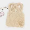 Fashnzfab Furry Tote Bag In Sand